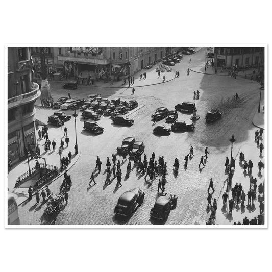 Madrid Espana Gran via Historia vintage retro