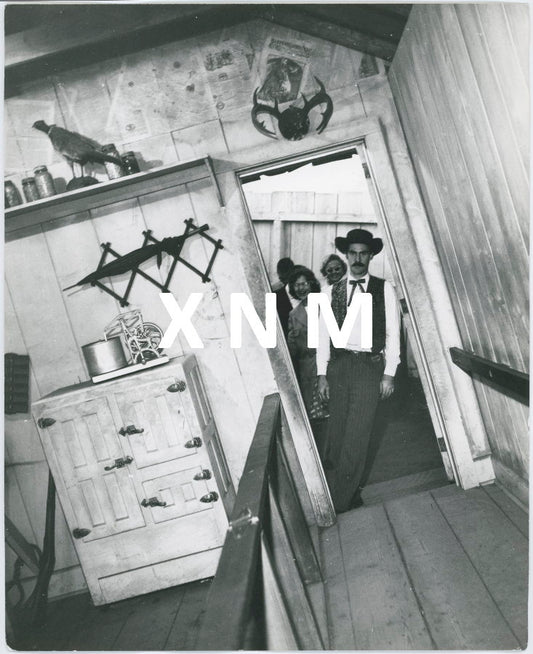 Vintage photograph - The tilted house