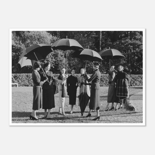 poster postrar paraplyer vintage svartvit svartvitt tavla tavlor 