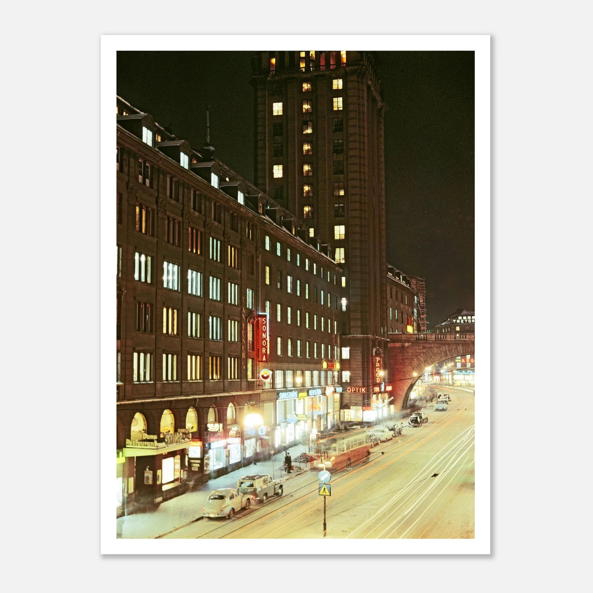 Stockholm Kungsgatan vintage poster postrar affisch 50-talet femtiotalet retro bilder gamla foton