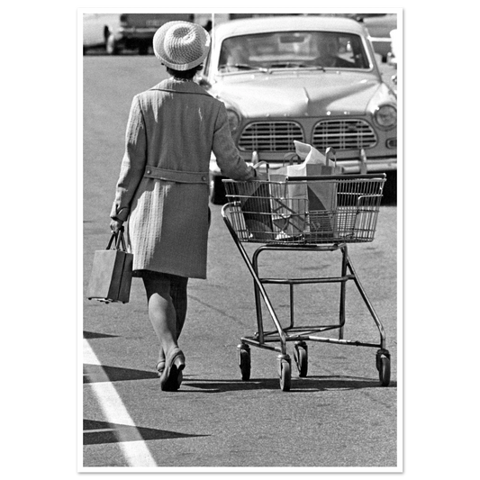 Amazon shopping cart poster nostalgia shopping affischer