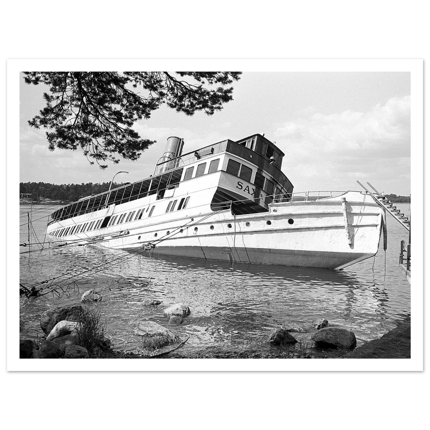 Skärgårdsbåtar Stockholms skärgård affisch poster affischer och postrar 