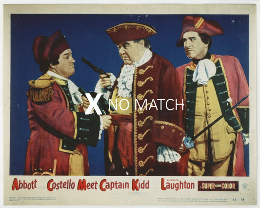 Abbott and Costello 1952 film collectible lobby card reproduction